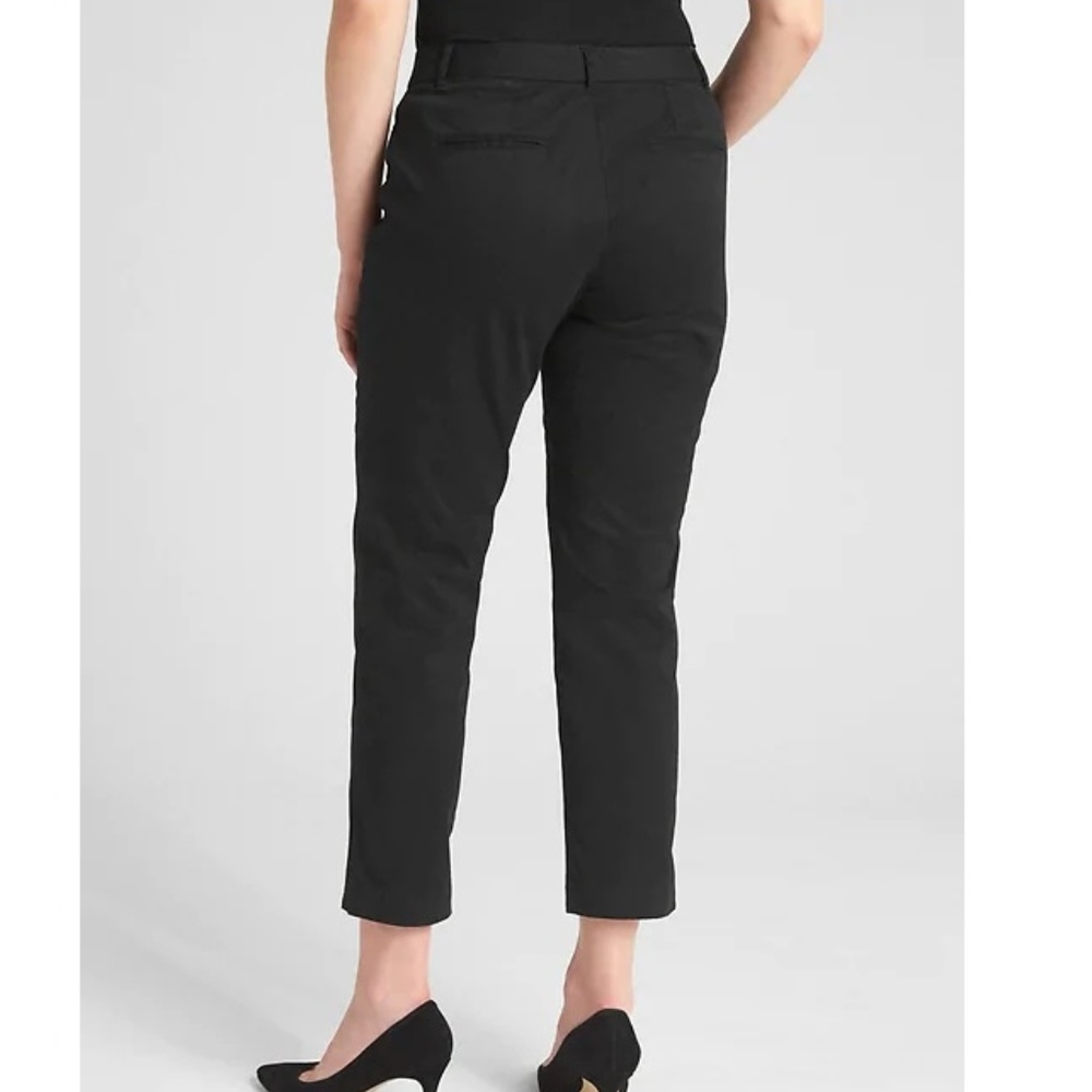 Gap Curvy Slim City Crop Pants 12 Black v489 - Picture 3 of 4
